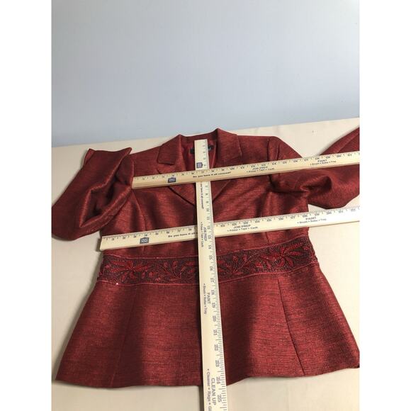 Nipon Bout Women Jacket 8 Mob Wife 3 Buttons Front Office Siren Lined Lapel - Picture 6 of 7